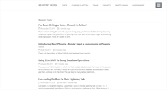 Desktop Screenshot of geoffreylessel.com